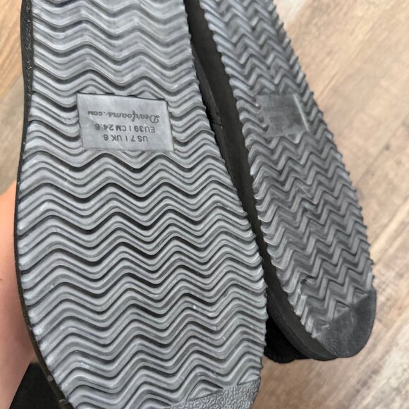 Men's dluxe by dearfoams Lith Slide Slippers Black 7 - Picture 9 of 9